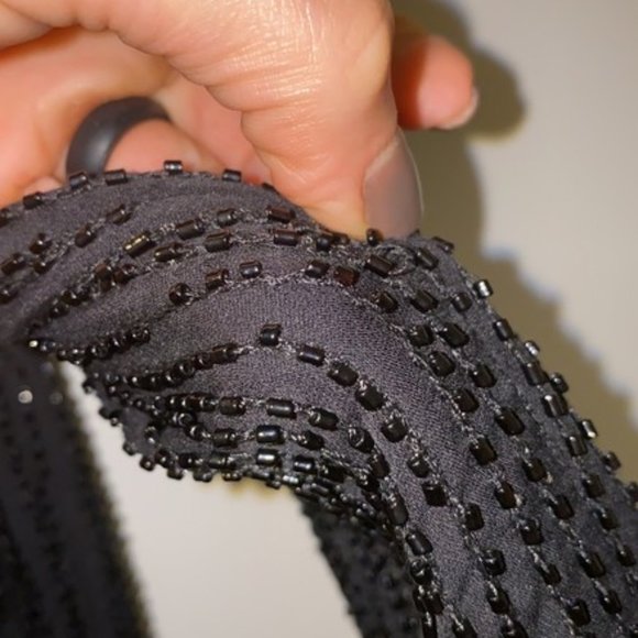 ~Diane von Furstenberg Julian Two Beaded Silk Wrap Dress Black Sz 6 *EUC* $789 - Picture 8 of 15